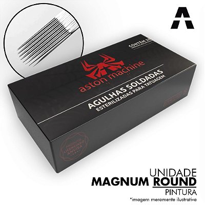 Agulha Aston Round Magnum RM Para Pintura - Unidade