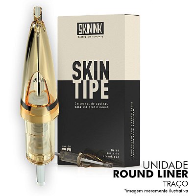 Cartucho Skin Ink Round Liner RL Para Traço - Unidade