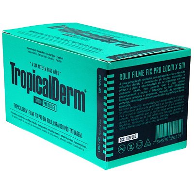 Plástico Cicatrizante Aftercare Tropical Derm Fix Rolo 10cm x 5m