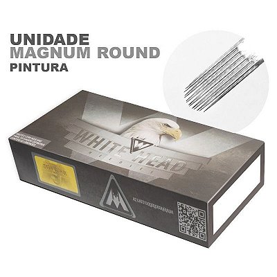Agulha Descartável White Head RM - Magnum Roud 12 - Unidade