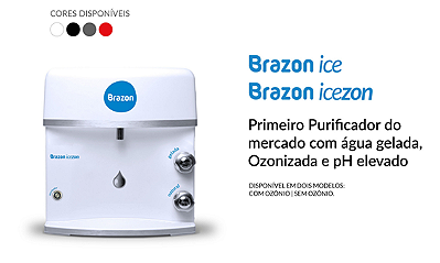 Purificador Brazon com Ozônio e Alto PH Brazon Icezon