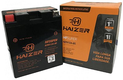 Bateria Haizer HZRX12A-BS CB400 CB450 CBR450 SR CB500 CB650