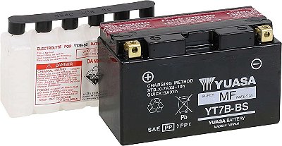 Bateria Yuasa YT7B-BS, TTR250, Daytona 675, Panigale, KLX400R, KLX400SR, DR-Z400