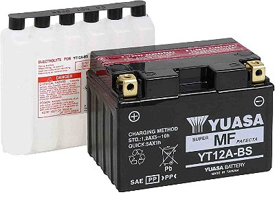 Bateria Yuasa YT12B-BS. Varejo a Preço de Atacado - Bateria Yuasa