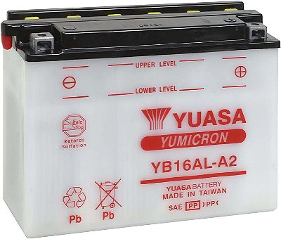 Bateria Yuasa YB16AL-A2 XV700 Virago XV750 V-MAX 1200 Ducati