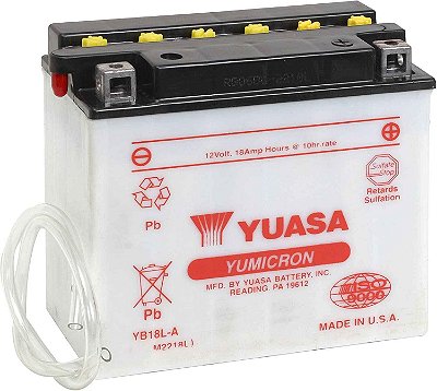 Bateria Yuasa YB18L-A, 18Ah, CBX1000, VF1100 S Sabre, ZX1000 A