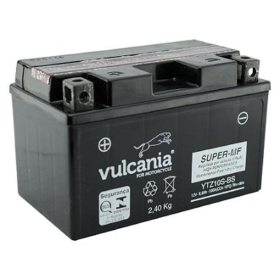 Bateria Vulcania YTZ10S 8.6Ah CBR600 CB1000R MT07 R1 S1000RR