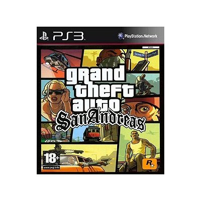 Grand Theft Auto San Andreas Gta Mídia Digital Ps3 Psn