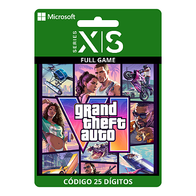 Gta 6 Grand Theft Auto VI Edição Padrão Xbox One/Series X|S 25 Dígitos