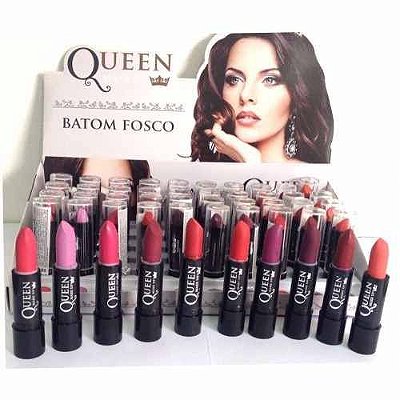 Kit 20 Cores Batom Matte Fosco Queen