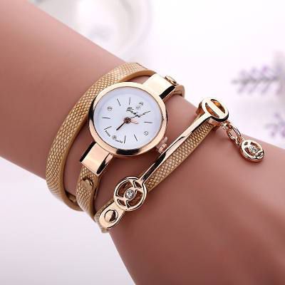 Relógio Feminino Pulseira Em Couro Retro Vintage