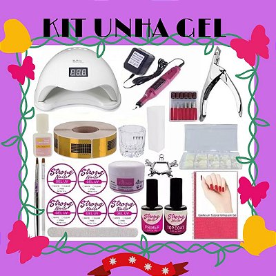Kit Unha De Gel e Acrigel TOP LUXO + Curso Bonus