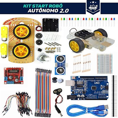 Kit Arduino Start Robô Autônomo 2.0