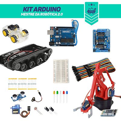 Kit Arduino Mestre da Robótica 2.0
