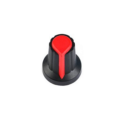 Botão Knob WH148 para Potenciômetro - Vermelho