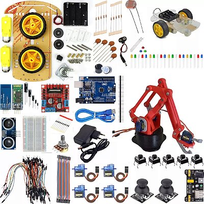 Kit Arduino Robôs com Tutorial Completo