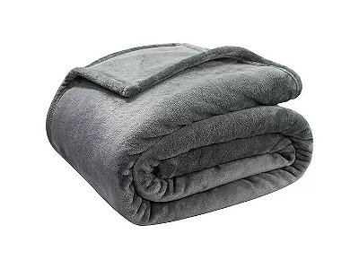 Cobertor Flannel Loft 220g Queen 2,40mx2,20m - Chumbo