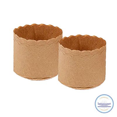 Forma para Panetone Forneável 500 gr com 100 Unidades