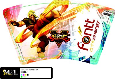 Copo Oficial Street Fighter: Ken
