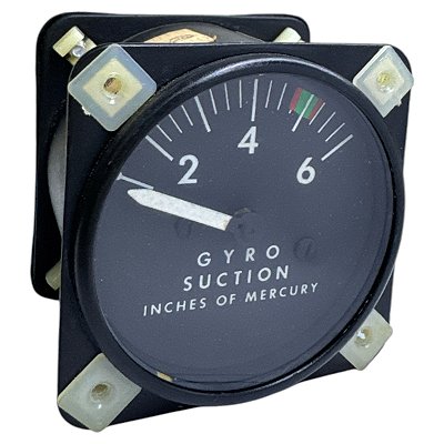 GYRO SUCTION INDICATOR - 1G10-1 - PARKER (P/N 1G10-1 I S/N N810102)