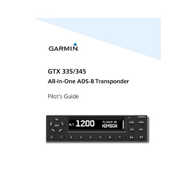 GTX 3X5 Pilot's Guide - GARMIN (P/N 190-01499-00)