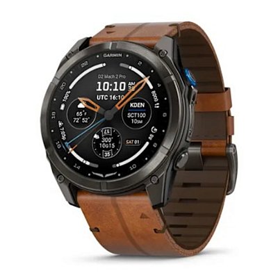D2 Mach 2 Pro, LTE, 51mm,Saph,CrbnGryTi,Blk,NA - GARMIN (P/N 010-03199-50)