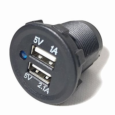 TOMADA USB DUPLA PARA PAINEL - 5V X 4,2A