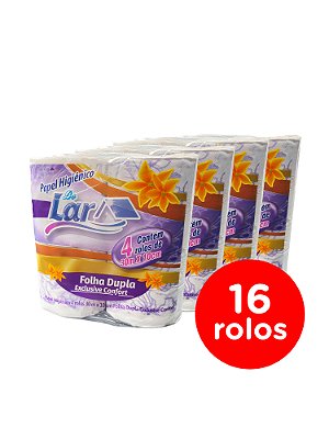 Papel Higiênico Folha Dupla - 16 rolos x 30metros