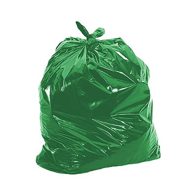 Saco de Lixo Verde- 100 unidades