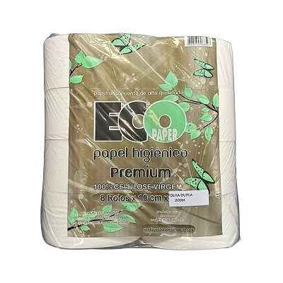 Papel Higiênico Rolão 8x200 Folha Dupla Eco