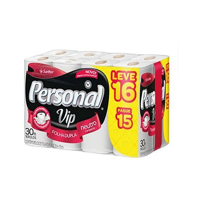Papel Higiênico Folha Dupla - 16 rolos x 30 metros