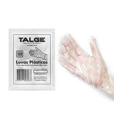 Luvas Plásticas Talge - 100 unidades