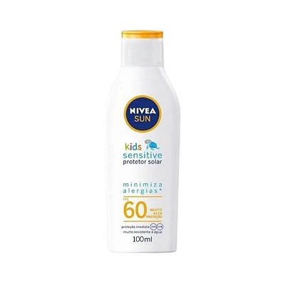Protetor Solar Nivea Sun Kids Sensitive FPS60 100ml