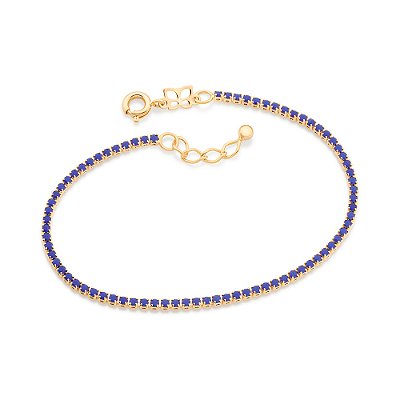 Pulseira riviera banhada a ouro 18k