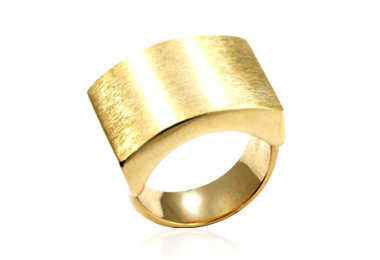 Anel banhado a ouro 18k