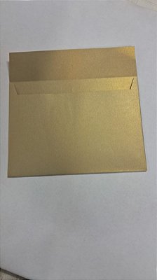 Envelopes Relux Ouro Platino 120g Modelo Convite Lapela Reta com 10 envelopes