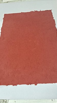 Papel Artesanal Sobrepapel Vermelho Sisal - Formato 50x70cm