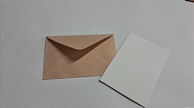 Envelopes visita Relux Nude + Cartão Branco com 10 envelopes