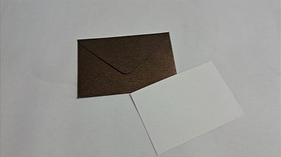 Envelopes visita Relux Café + Cartão Branco com 10 envelopes