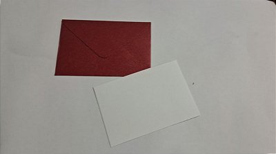 Envelopes visita Relux Rubi + Cartão Branco com 10 envelopes