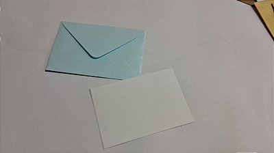 Envelopes visita Relux Agua Marinha + Cartão Branco com 10 envelopes