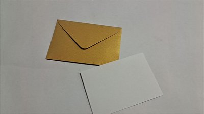 Envelopes visita Relux Ouro Nobre + Cartão Branco com 10 envelopes