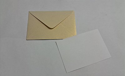 Envelopes visita Relux Champagne + Cartão Branco com 10 envelopes