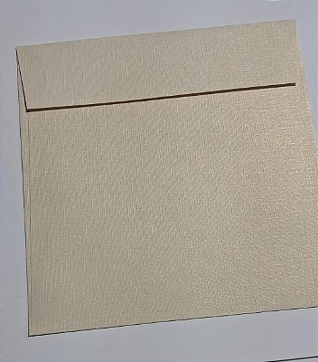 ENVELOPE 20X20 RELUX CHAMPANHE 180G C/ 10 UN