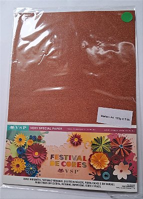 PAPEL A4 210X297  MADERA CANELA 120G C/ 5 FLS