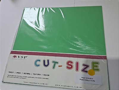 PAPEL 30,5X30,5 POPSET EMERALD 200G C/ 10 FLS
