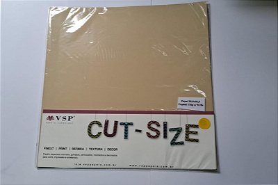 PAPEL 30,5X30,5 POPSET FAWN 170G C/ 10 FLS