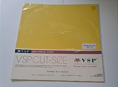 PAPEL 30,5X30,5 F CARD AMARELO 180G C/ 10 FLS