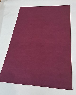 PAPEL CAMURÇA VINHO 40X60 C/ 10 UN