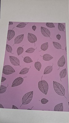 PAPEL A4 210X297 DECOR LILAS FOLHA PRETO 180G C/10 FLS